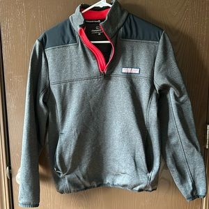 Vineyard Vines Gray and Red Lightweight Jacket